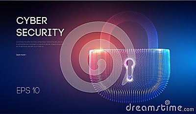 Coputer internet cyber security background. Cyber crime vector illustration. digital lock vector illustration EPS 10. Vector Illustration