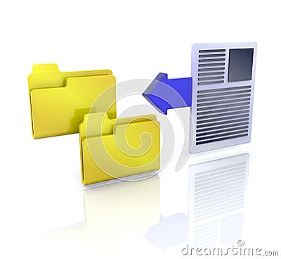 Copy files icon Stock Photo