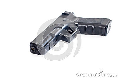 Airsoft gun Glock 18 black Stock Photo