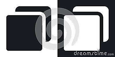 Copy icon set. duplicate document paper or sheet vector symbol. copy data sign Vector Illustration