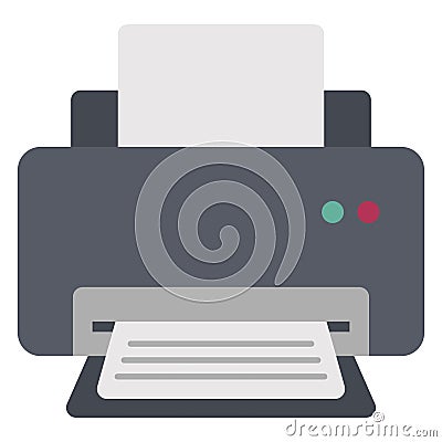 Copy machine, facsimile Color Vector icon which can easily modify or edit Vector Illustration