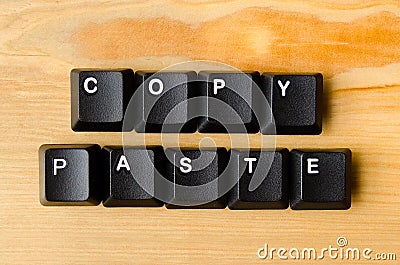 Copy paste words Stock Photo