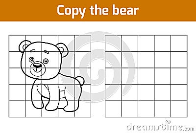 Copy the picture (bear) Vector Illustration