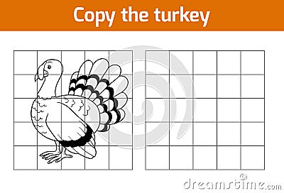 Copy the picture: turkey Vector Illustration