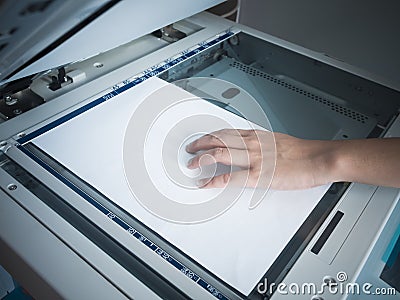 Copy print machine Stock Photo