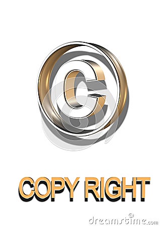 Copy Right Symbol Stock Photo