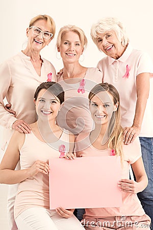 Copy space, breast cancer banner Stock Photo