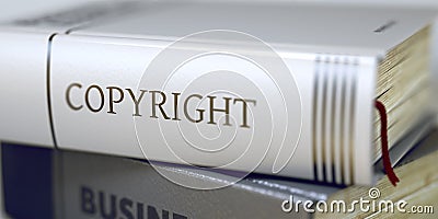 Copyright - Business Book Title. Stock Photo