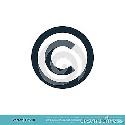 Copyright Icon Vector Logo Template Illustration Design. Vector EPS 10 Vector Illustration