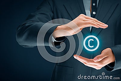 Copyright and intellectual property Stock Photo