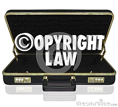 Copyright Law Legal Court Case Attorney Lawyer Suit C Symbol Stock Photo