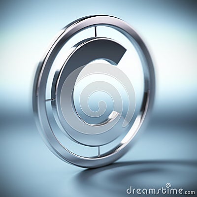 Copyright symbol Stock Photo