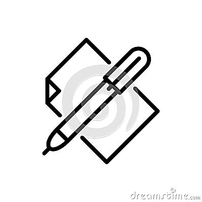 Copyrighting icon vector set. copywriting illustration sign collection. write symbol or logo. Vector Illustration