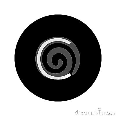 Copyrighting icon vector set. copywriting illustration sign collection. write symbol or logo. Vector Illustration