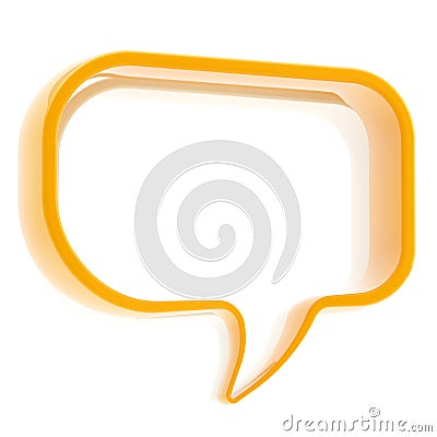 Copyspace text bubble isolated Stock Photo