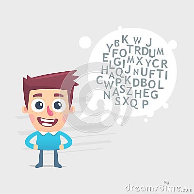 Copywriter Cartoon Illustration