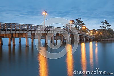 Cora Mae Basnight Bridge Manteo NC Outer Banks Stock Photo