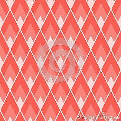 Abstract geometric seamless tile pattern with acute angled lozenged repeat Vector Illustration