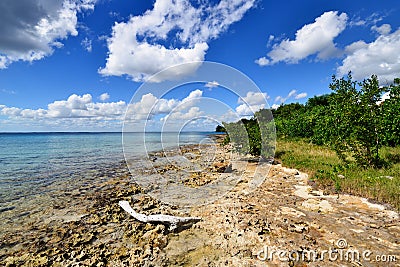 Coral beaches in Cuba Stock Photo