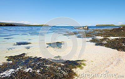 Coral Beaches on the Isle Of Skye Stock Photo