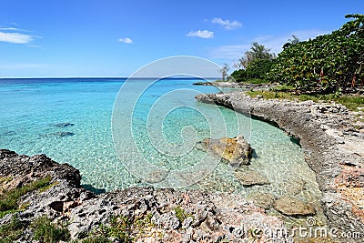 Coral beaches in Cuba Stock Photo