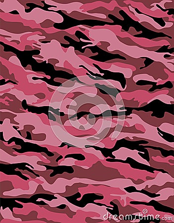 Coral camouflage Vector Illustration