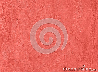 coral colored Concrete textured background with roughness and irregularities Stock Photo