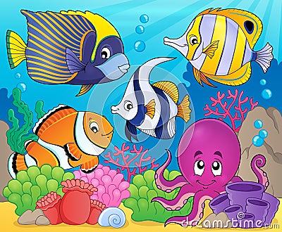 Coral fauna theme image 7 Vector Illustration