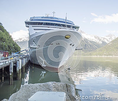 The coral princess in the mountains of Alaska Editorial Stock Photo