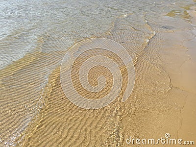 Coratia,beach with so clear ocean Stock Photo