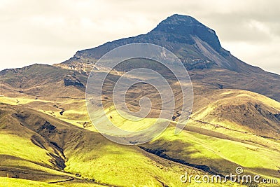 Corazon Volcano Ecuador Stock Photo