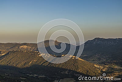 Corbieres Mountains, France Stock Photo