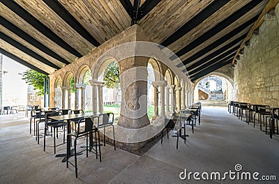 Cordeliers cloister, Saint Emilion, France Stock Photo