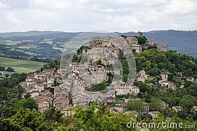 Cordes-sur-Ciel, France Stock Photo