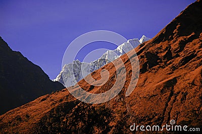Cordillera Blanca mountains Stock Photo