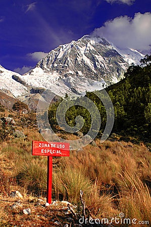 Cordillera Blanca mountains Stock Photo