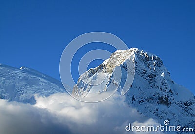 Cordillera Blanca mountains Stock Photo