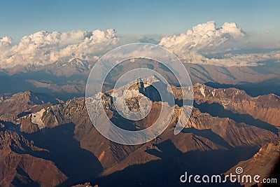 Cordillera de Los Andes Stock Photo
