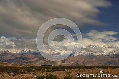 Cordillera near aconcagua Stock Photo