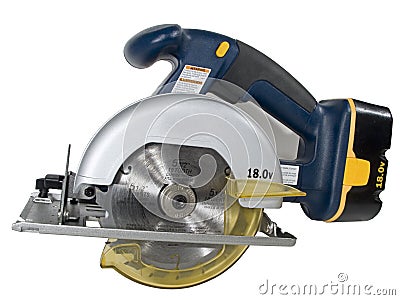 Cordless Circular Saw Stock Photo