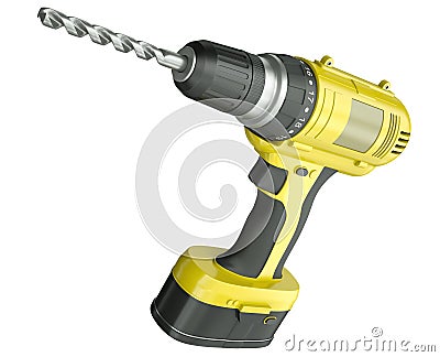 Cordless drill Stock Photo