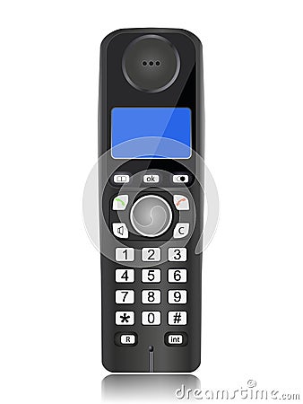 Cordless phone Vector Illustration