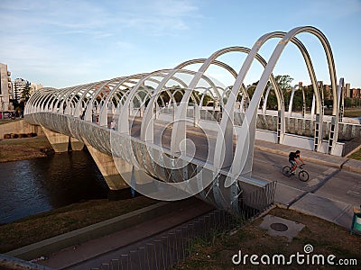 Cordoba bicentenary bridge Editorial Stock Photo