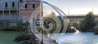 Old Casillas watermil former hydro-electric power plant, Cordoba, Spain Editorial Stock Photo