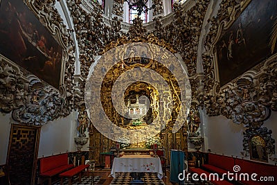 Chapel of Holy Sacrament and Cordoban Martyrs Saints at Basilica of San Pedro - Route of the Fernandine Churches - Cordoba, Editorial Stock Photo