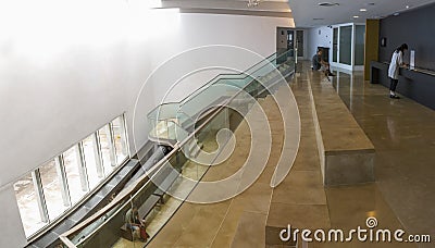 Archaeological Museum building of Cordoba, Spain. Panoramic Editorial Stock Photo