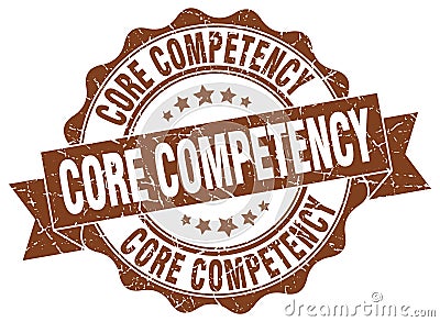 Core competency stamp Vector Illustration