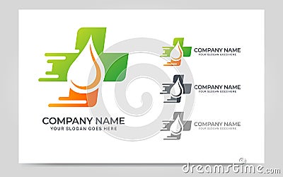 Core medical logo design. Editable logo design Vector Illustration