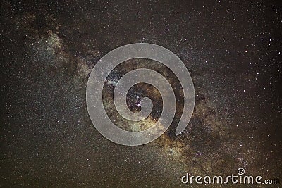 Core of Milky Way. Galactic center of the milky way Stock Photo