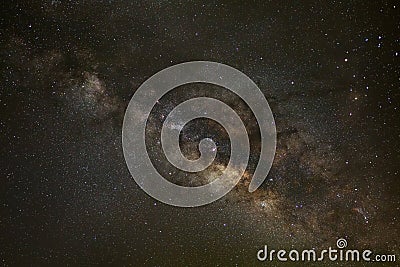 Core of Milky Way. Galactic center of the milky way Stock Photo